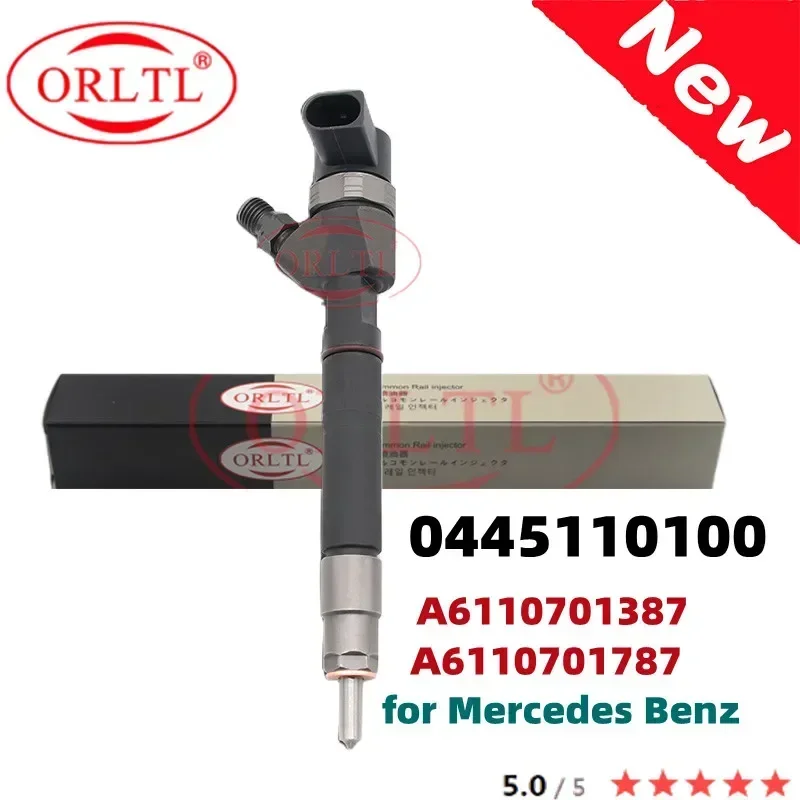

ORLTL NEW Common Rail Diesel Injector 0 445 110 100 6110701387 0445110100 6110701787 for Bosch Mercedes Benz