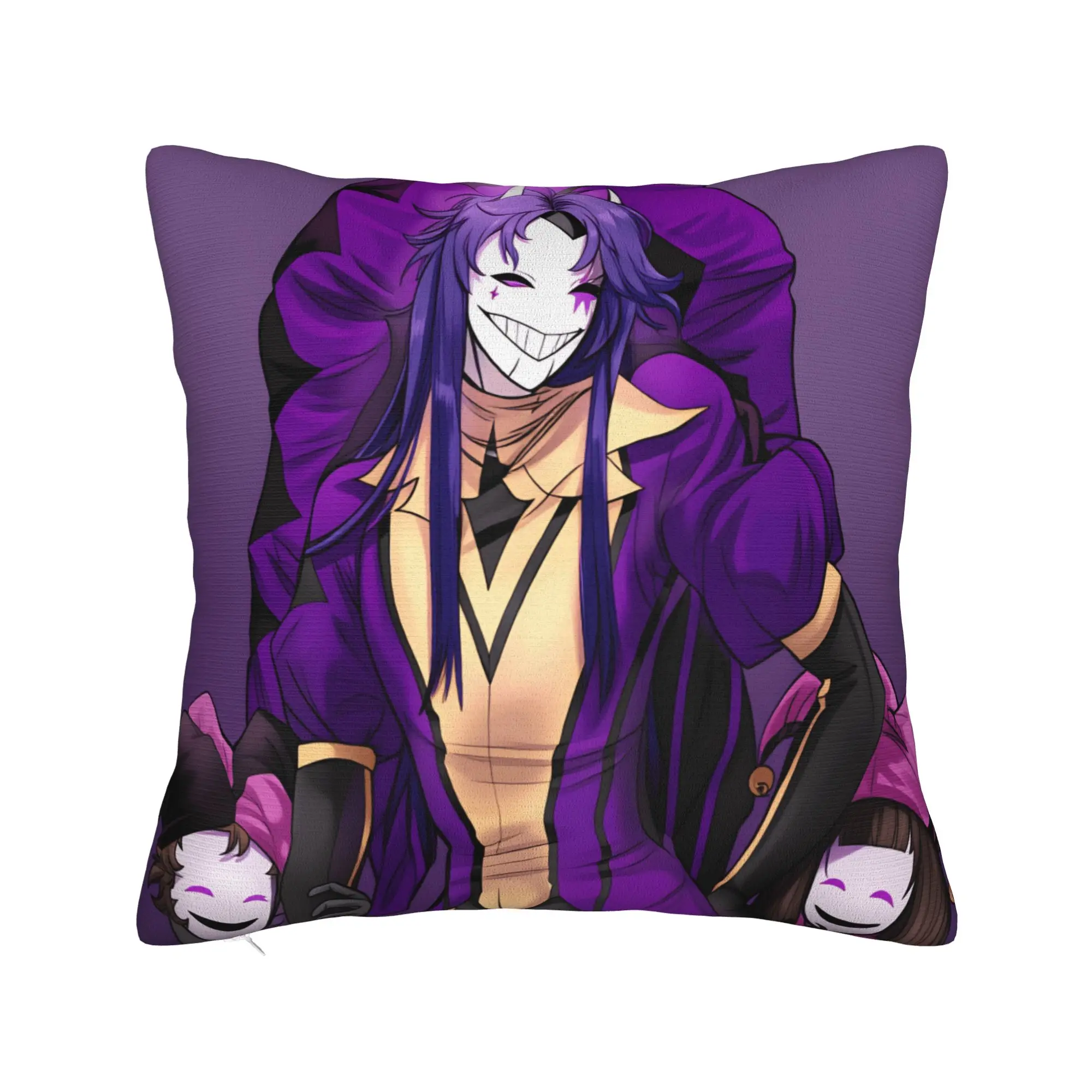 F-Freak C-Circus Jester Pillowcases  Funny Pillow Case For Sofa Couch Bed Living Room Custom Pillow Cover