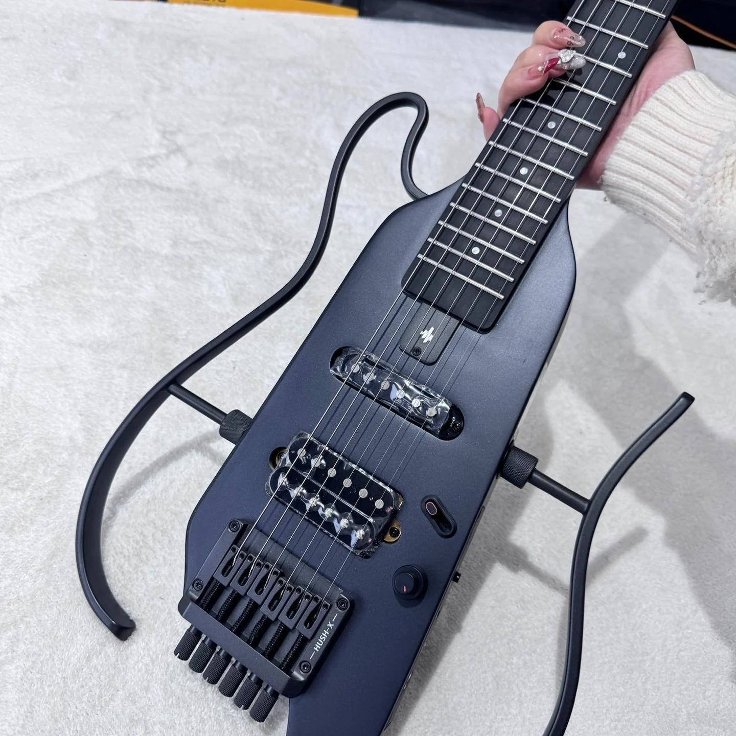DONNER HUSH-X PRO Smart Lightweight Electric Guitar Portable Mute