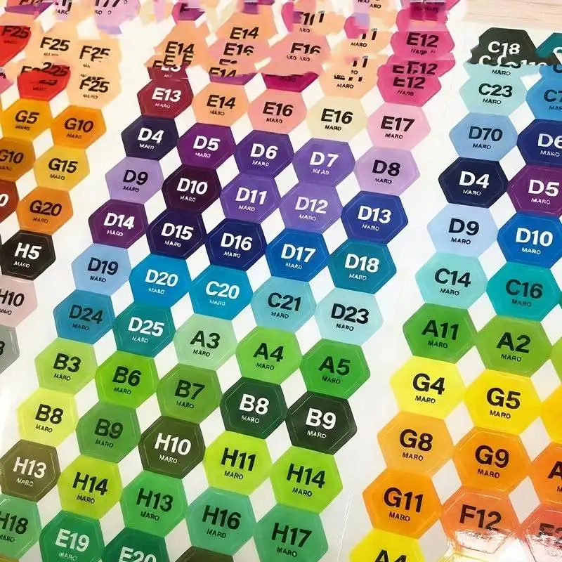 221/302 Farbcodierter Quadratischer Aufkleber Etiketten Aufkleber Aufbewahrungsbox Zubehör Bunt – Detail 10