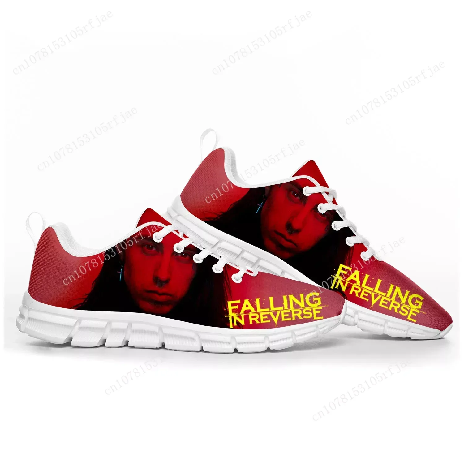 Zapatos deportivos Falling In Reverse Punk Rock Band para hombre y mujer, zapatillas para adolescentes, zapatos personalizados de alta calidad para parejas