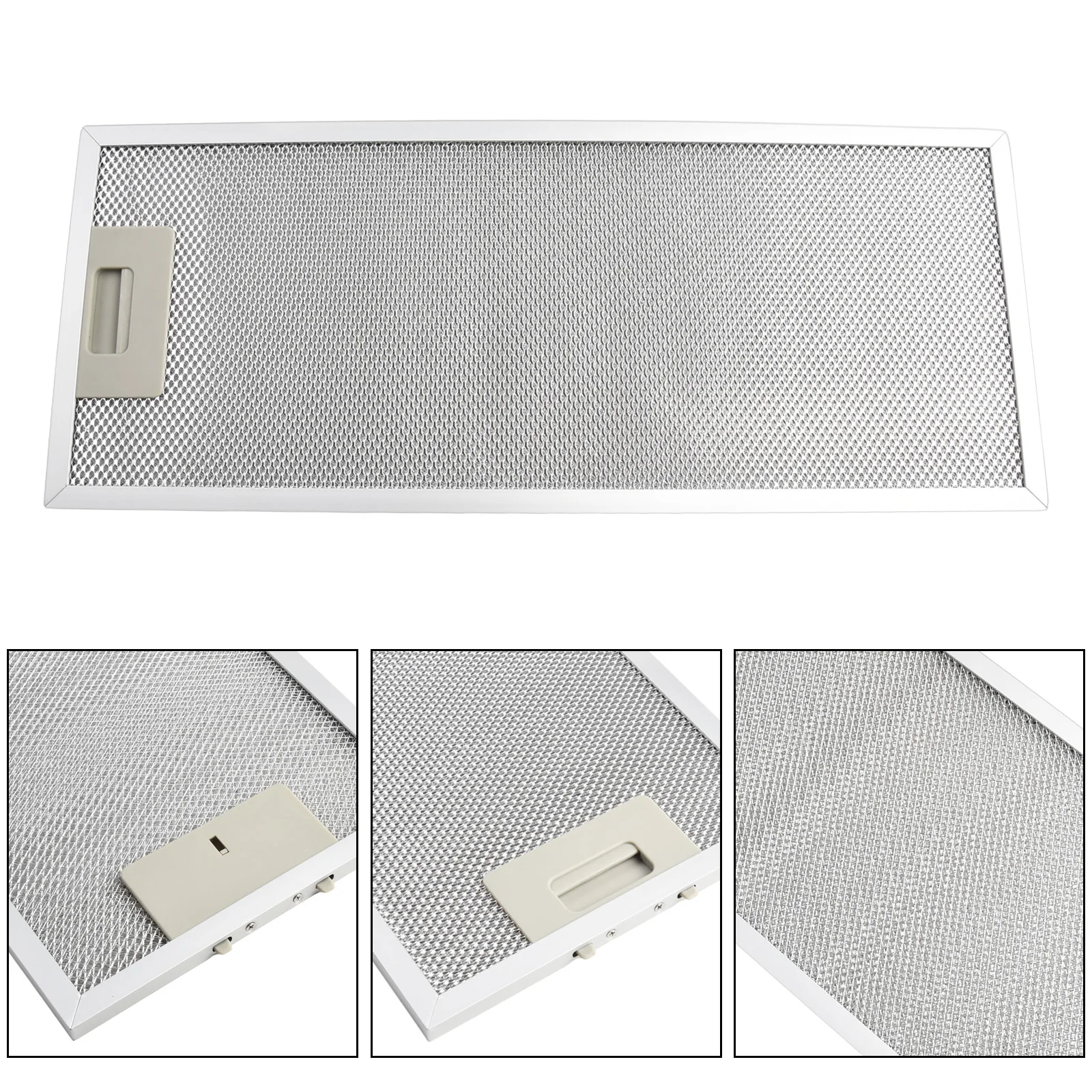 

1pcs Filter Replaceable Silver Cooker Hood Filters Metal Mesh Extractor Vent Filter 192 X 470 X 9mm Effortless Maintenance