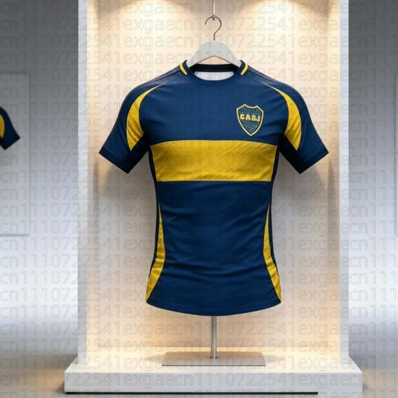 Camiseta de Fútbol Boca Juniors 2026, Camiseta de Fútbol para Niños, Camiseta 3D para Adultos, Transpirable, de Secado Rápido, Camiseta Deportiva para Exteriores 26