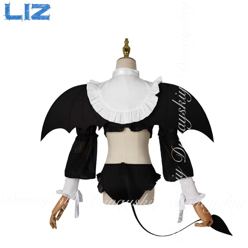 My dress up darling อะนิเมะ Liz One คอสเพลย์ตัวละครสวมใส่สีดําหญิง Little Devil คอสเพลย์อะนิเมะเต็มชุด