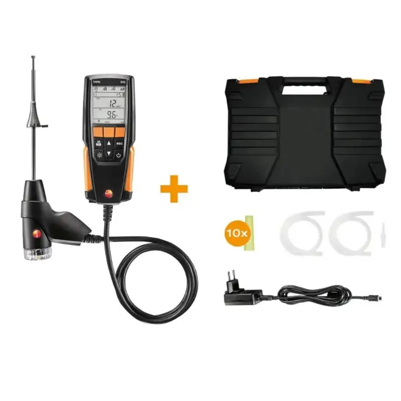 Testo 310 Residential Combustion Analyzer Kit  0563 3100 01 Residential Smoke Analyzer