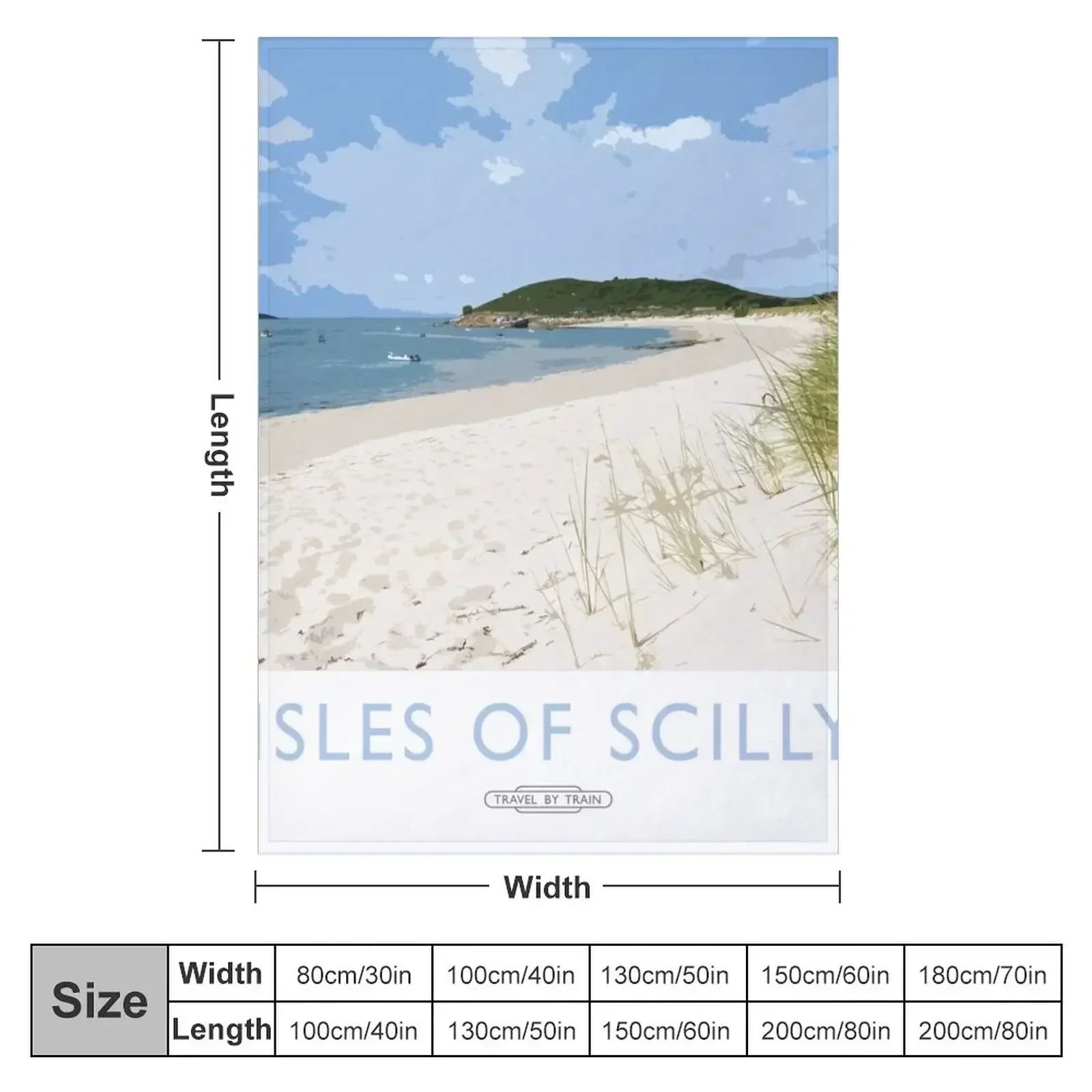 Isles of Scilly Throw Blanket Comforter Flannel Soft Beds Cute christmas decoration Plush Blankets
