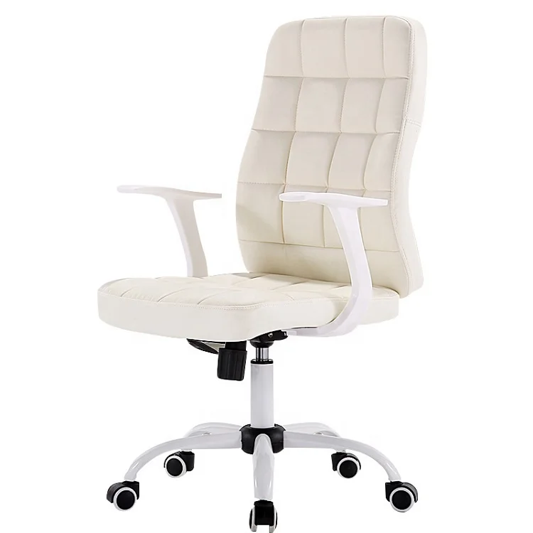 Modern Fashion Design Wholesale Oem Swivel Computer Pc Chair Executive Office White Mesh Leather Arm Ergonomic Chair for Office