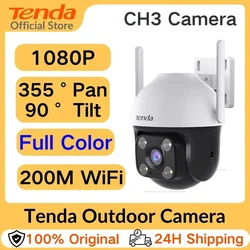 Tenda 4MP Outdoor Wi-Fi Pan/Tilt Camera CH7-WCA Full-Color 360° visual coverage Night Vision AI Motion Detection Smart Alarm