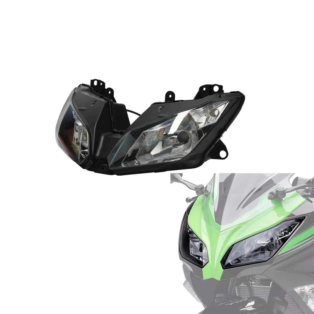 Front Headlight Assembly Headlamp Light For Kawasaki Ninja 300 EX300 2013-2017 Motorcycle Accessories