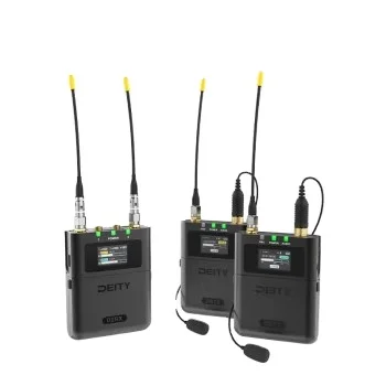 ไมโครโฟนไร้สายดิจิตอลแบบสองช่องสัญญาณ Deity THEOS U-band 48kHz / 32Bit พร้อมระบบบันทึกเวลาภายในเครื่อง รองรับไมโครโฟนสองตัว