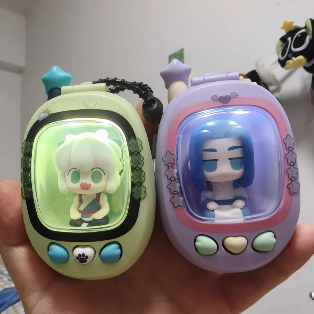 

New Call Me Series Funpod Pendant Blind Box Mini Beans Storage Case With Light Cute Portable Collectible Toy Holder