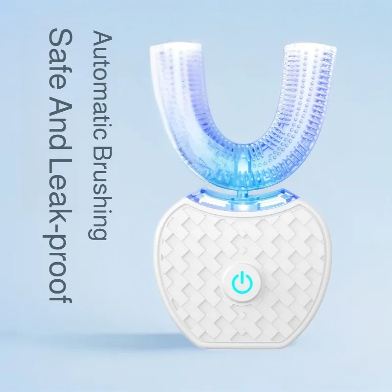 U-shaped Electric Toothbrush Intelligent Automatic Sonic Oral Cleaner with Soft Bristles USB Rechargeable for Children Adults