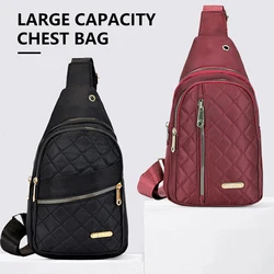 Fashion Casual Chest Bag Zipper Crossbody Sling Bag for Travel Sport