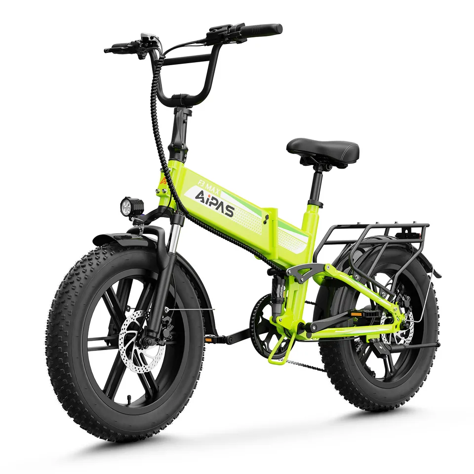 max 1800W Electric Bike for Adult 48V 18AH 28MPH 20" Fat Tire w/ Free Shipping image 2