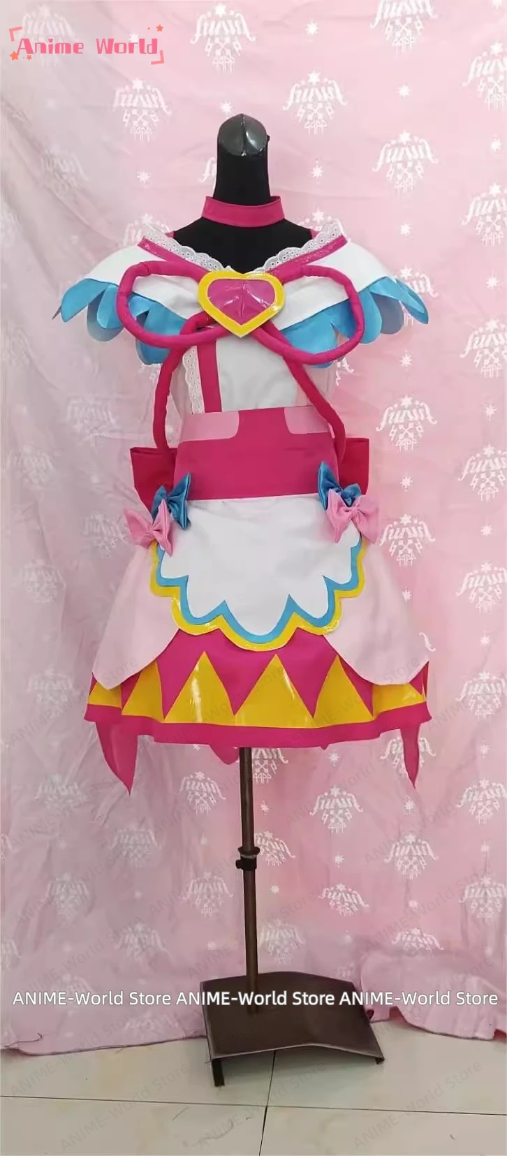 《Custom Size》Anime Delicious Party Precure Cure Precious Dress Wig Halloween Christmas Cos Costume