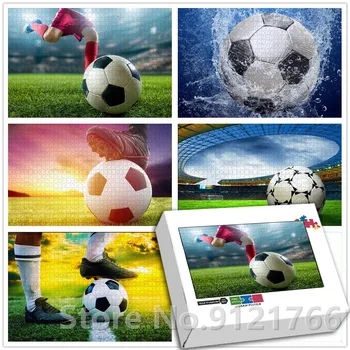 Voetbal Sport Puzzel 300/500/1000 Stuks Familie Gaming Decomprimeren Educatief Papier Puzzel Voor Volwassen Kinderen Speelgoed Geschenken