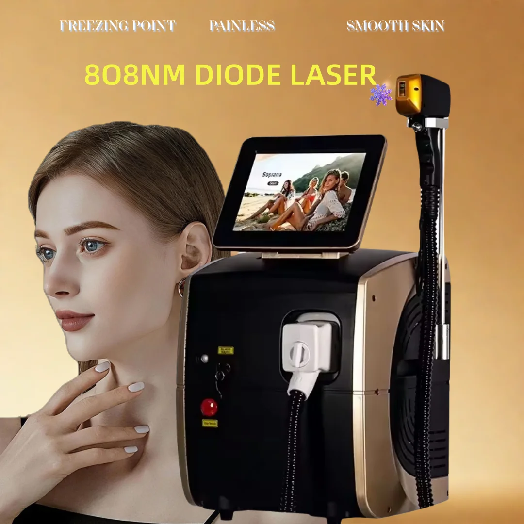 إزالة الشعر بالليزر ديود عالية السرعة 4000 واط إزالة الشعر معدات الصالون المهنية مزيل الشعر بالليزر الخشن