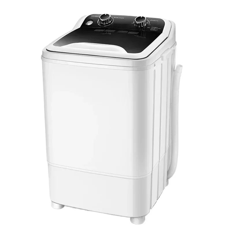 Home semi-automatic 7.5L large single bucket portable mini washing machine with washing and shaking function, large capacity