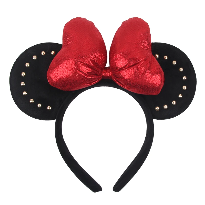 2023 Disney Muis Oren Hoofdband Voor Meisjes Volwassenen 5 ''Polka Dot Strik Haarband Festival Feest Reizen Diy Haaraccessoires