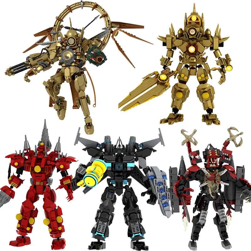 

Skibidi Toilet Zombie deformed Upgraded Clock King Building Block Titan variation Monitorman Driller Toys Bricks for Kids Gifts