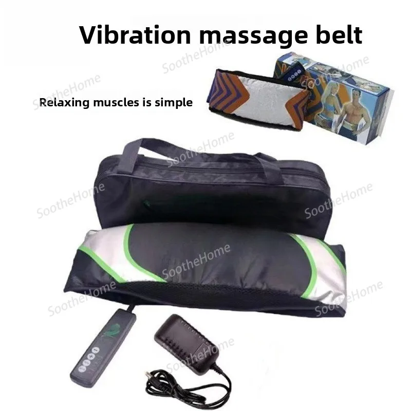 Máquina de masaje Abdominal, cinturón de masaje vibratorio para tono Vibra, cinturón de masaje portátil para el hogar, masajeador, Fitness