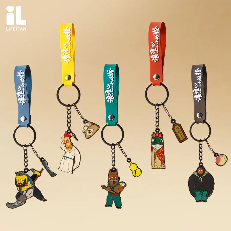 Langlang Mountain Little Monster Mini Keychain Set Backpack Decoration Pendant Commemorative Little Pig Monster Periphery