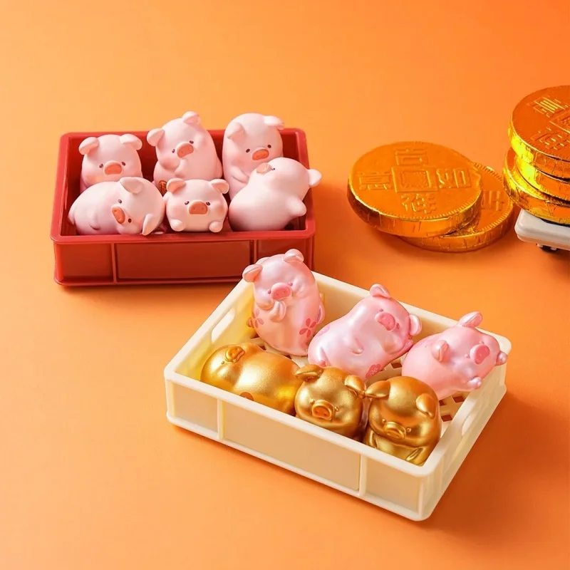 

New Can Lulu Pig Blind Box Blessing Piglet Series Mysterious Surprise Box Small Ornaments Collection Decorations Cute Gifts Toys