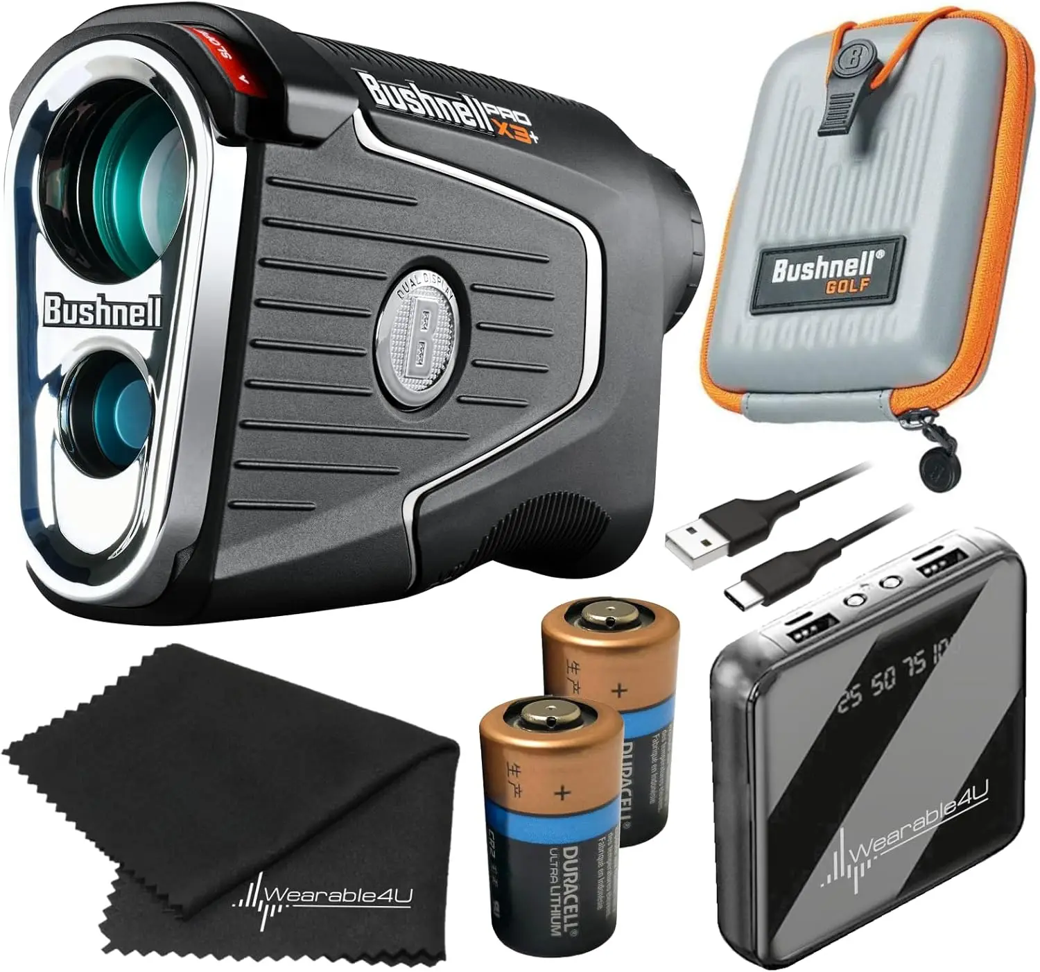 X3 / Pro X3+ (Plus) Advanced Laser Golf Rangefinder with Included Carrying Case, Carabiner, Lens Cloth