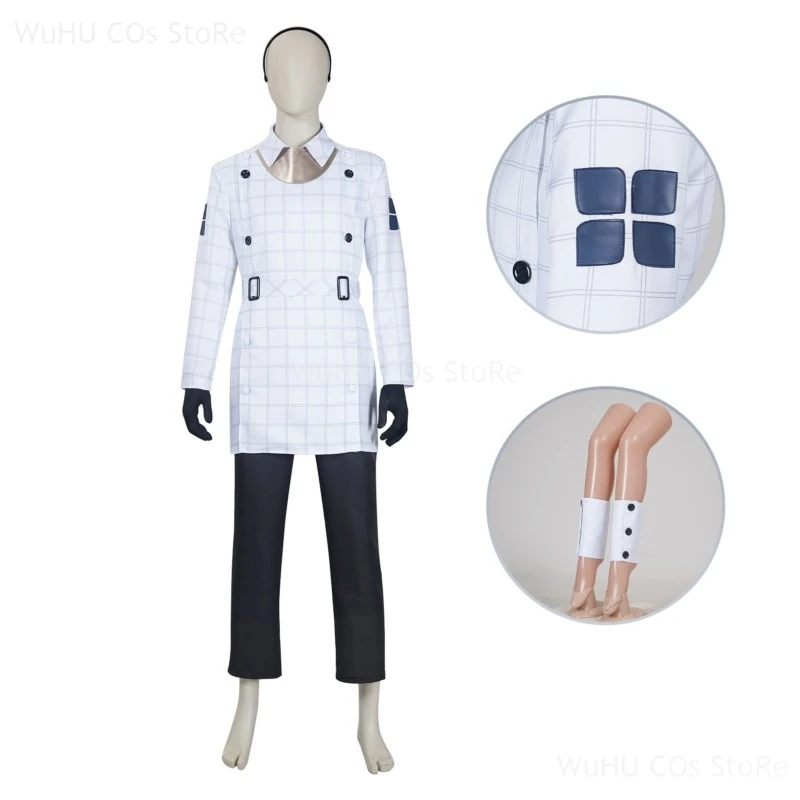 Boy Cosplay Costume Men White Uniform Game Metaphor ReFantazio Will Captain Travelling Suit Halloween Carnival Party Outfits