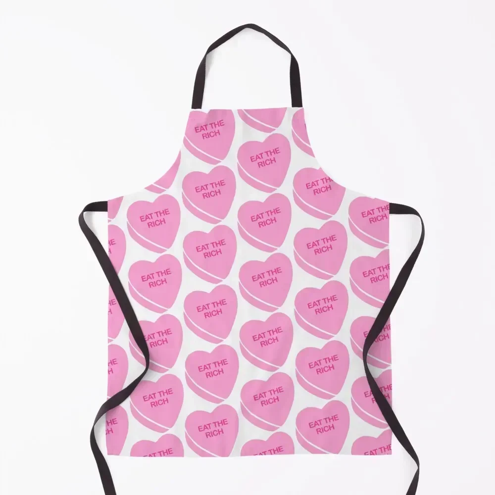 

Eat the Rich Conversation Heart Apron Things For The Kitchen barber uniform For Girl For Man Apron