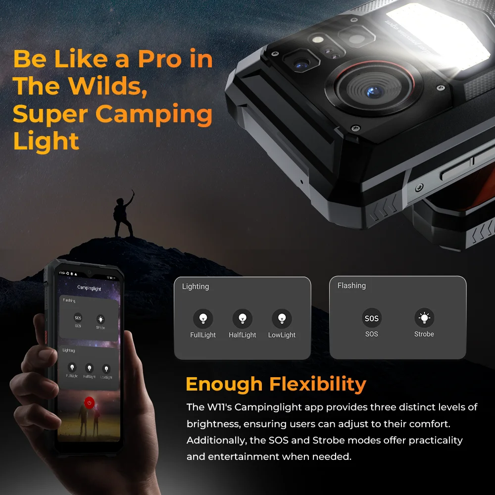 Imagem -04 - World Premeire Hotwav W11 Telefone Robusto 20800mah 280lm Lanterna 66 Fhd Mais Smartphone 33w 24mp Visão Noturna Telefone Móvel