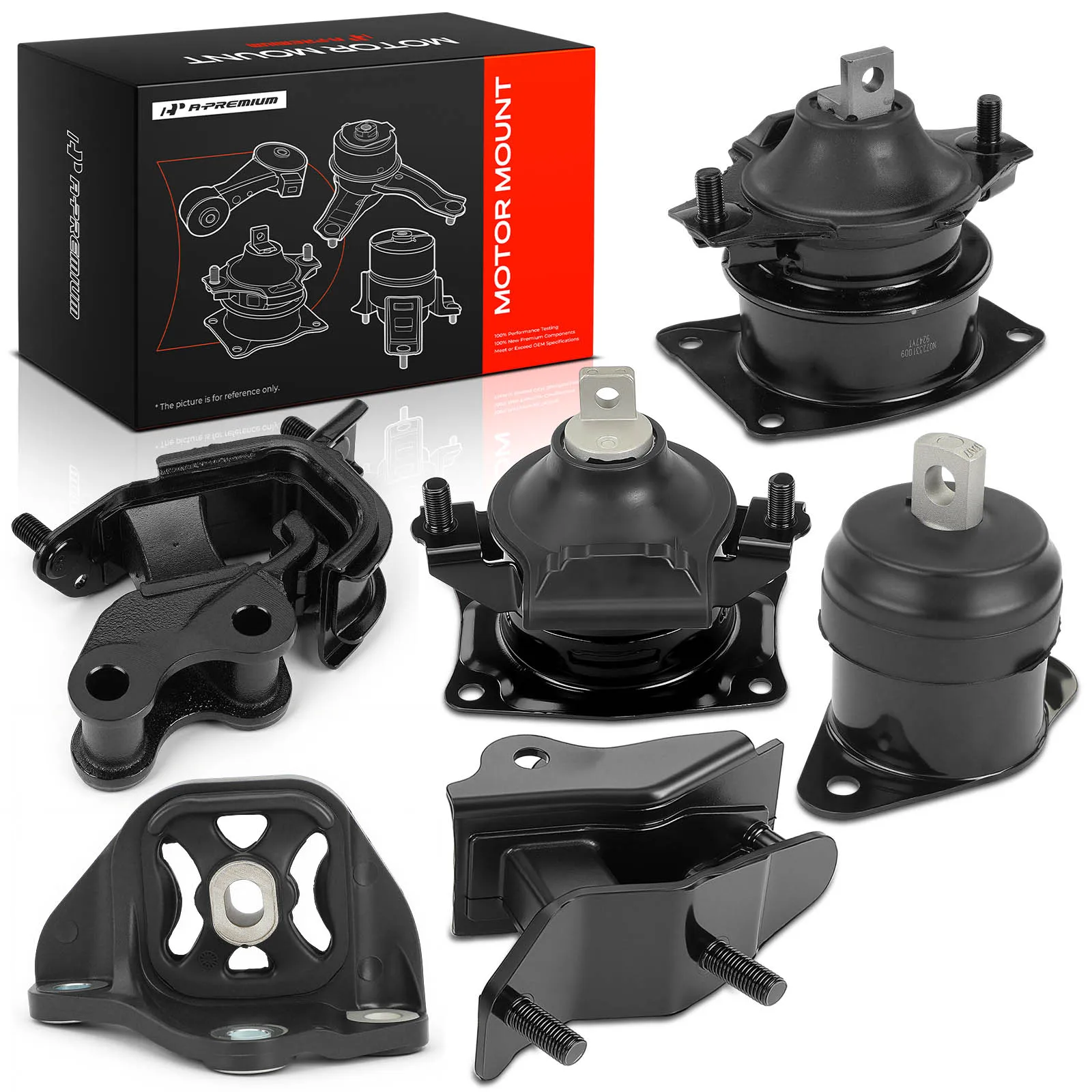 A-Premium 6pcs Manual Trans Engine Motor & Transmission Mount for Acura TSX 2004-2008