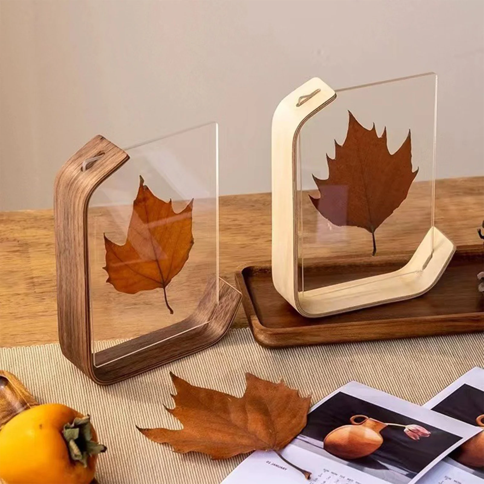 Transparent Acrylic Photo Frame Desktop Display Pictures Holder Acrylic Frame for Home Office Desk Decor