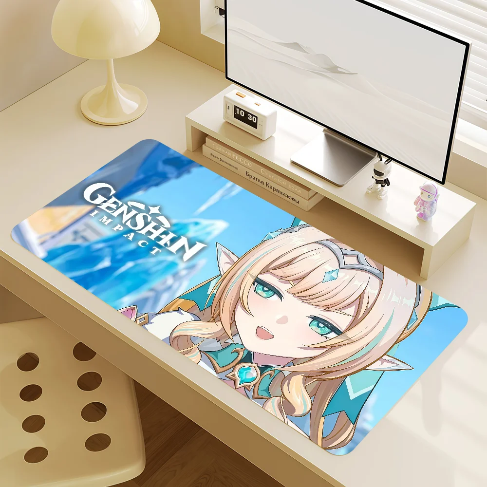Vesna Genshin Impact Mouse Pad Non-slip Lockedge Gaming Desktop MousePad Large Thickened Comfort Office Student