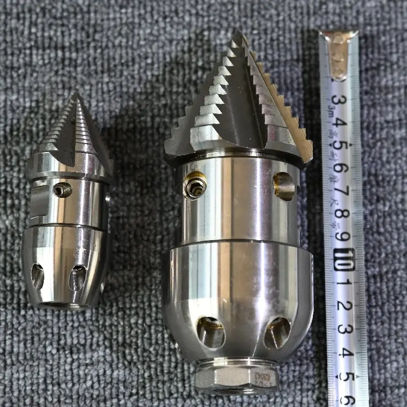 AMJET Sewer Cleaning Nozzles Rotary Sewer Nozzle High Pressure Sewer Pipe Cleaning Nozzle Spray Rot