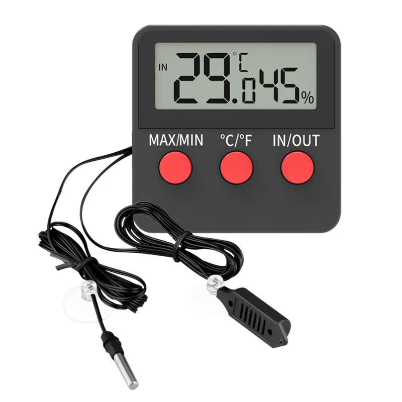 Electronic Digital Display Temperature and Humidity Meter Wet Temperature Monitor Egg Incubation Temperature and Humidity Meter