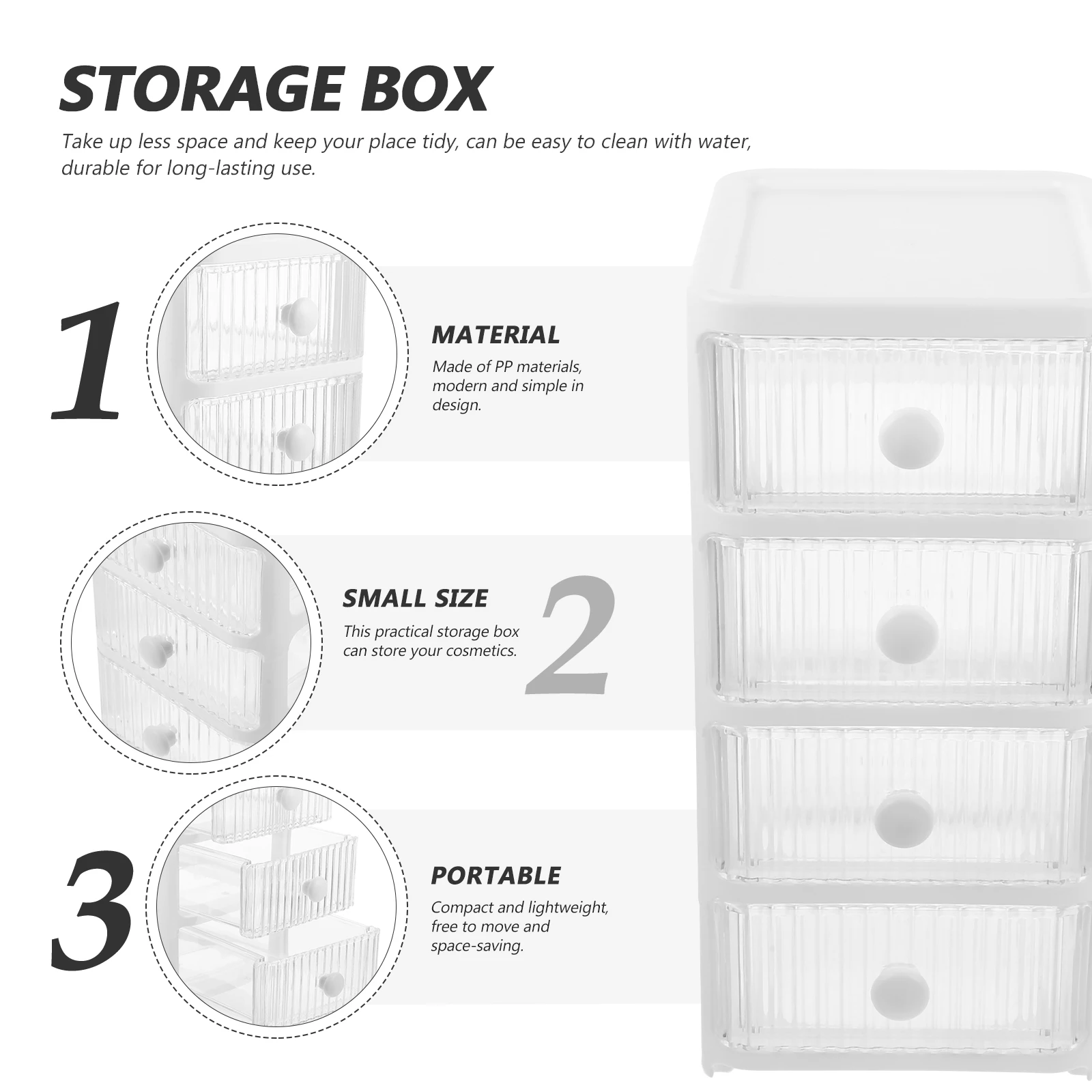 

Desktop Storage ganizer White 2 Layers Multi compartment Drawer Stationery Pen Holder Desk ganizer Plastic Storage for Makeup