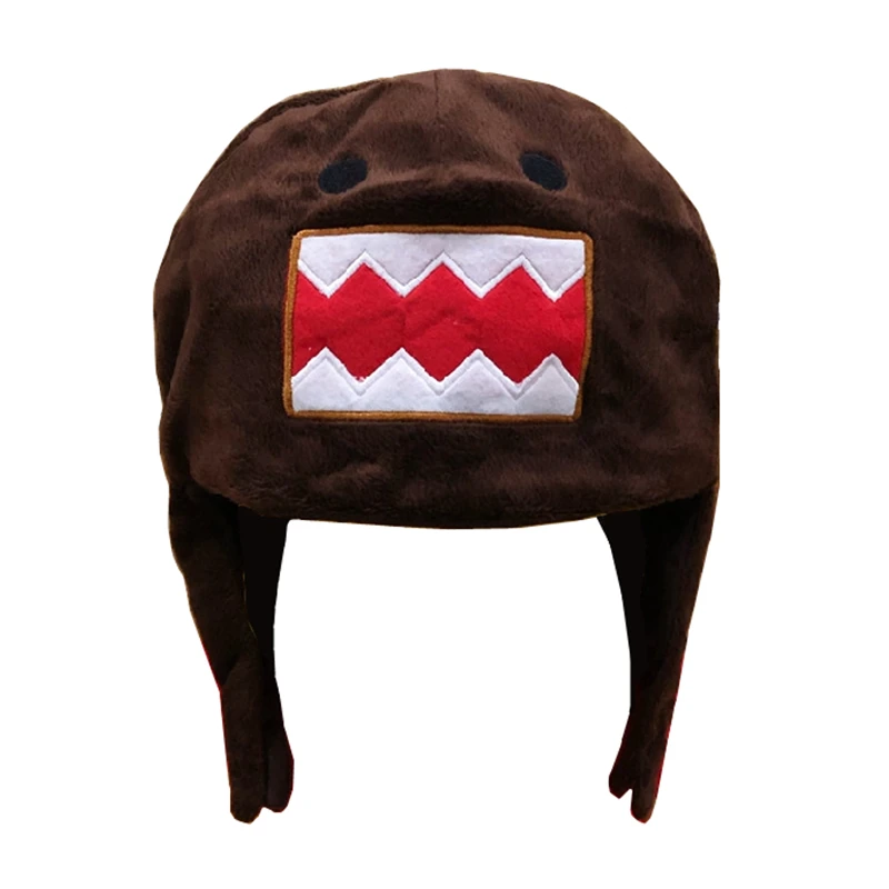 Domo Kun pluszowa czapka Ushanka śliczna czapka zimowa dla chłopców dziewczynek dzieci kreskówka Anime czapka Gorras