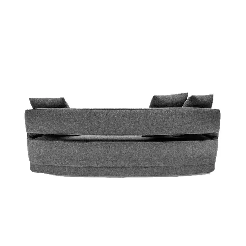 Italian minimalist light luxury home sofa designer three-person sofa modern simple Nordic fabric straight row sofa