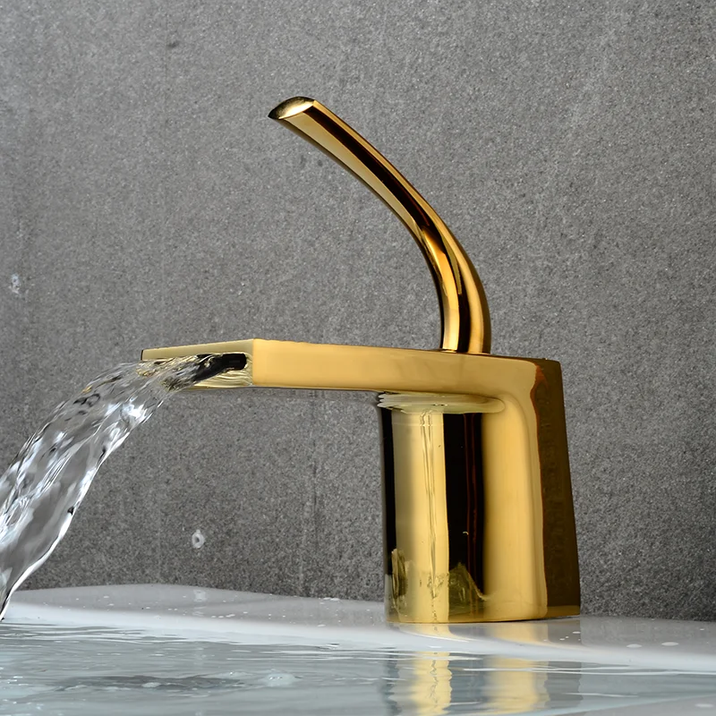 

Becola красочные водопадные смесители для раковины, холодная и горячая вода, краны с одной ручкой и отверстиями, крепление на палубу, твердая латунь, смеситель для ванной комнаты