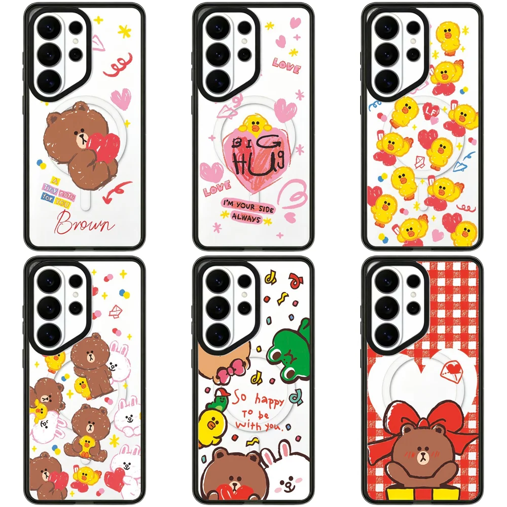 6060439 Acrylic Magnetic Case: Compatible with Samsung Galaxy S23 U S24U S25 S26 Ultra S25+ S26 Plus Shell