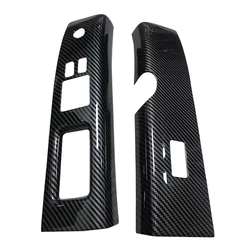 Car Interior Window Switch Cover Trim Panel Fit For Nissan 350Z Fairlady B 2003 2004 2005 Left Hand Drive Black ABS Plastic