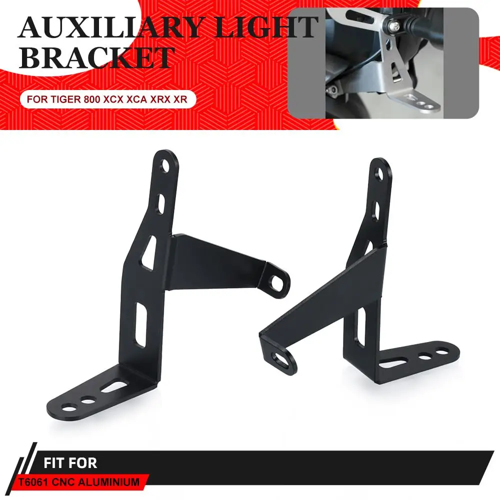 

For Tiger800 Fog Lights Auxiliary Bracket Driving Lamp Spotlight Bracket Holder Spot Light For Tiger 800 XCX XRX 2010 - 2024