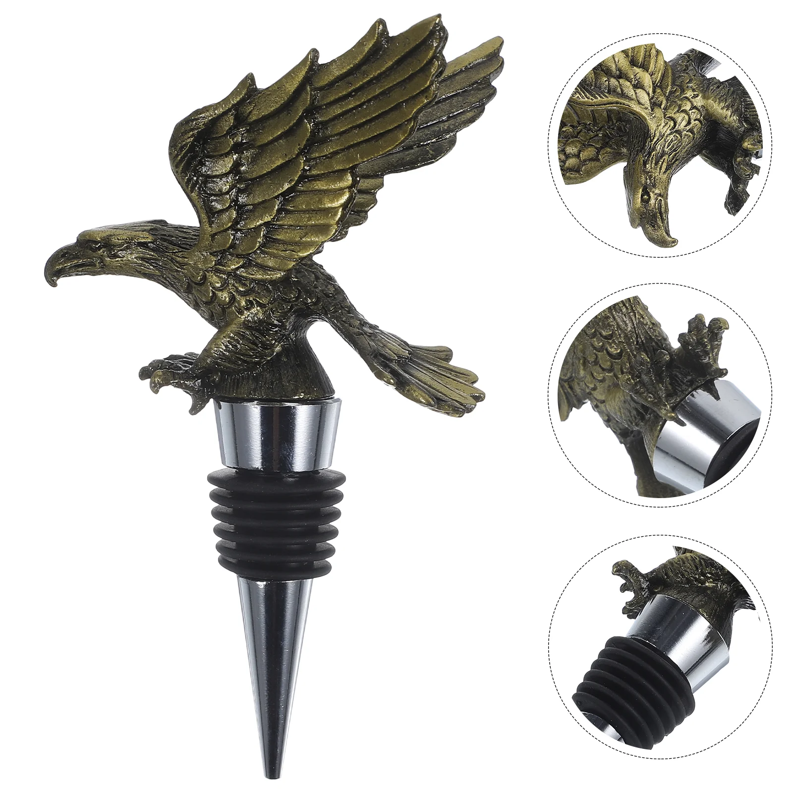 Cork Metal Stopper Decorative Bottle Stoppers For Glass Bottles Zinc Alloy Saver