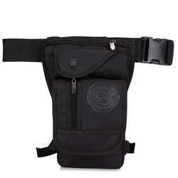 Men Waterproof Nylon Drop Leg Bag Fanny Waist Pack Thigh Belt Hip Bum   Motorcycle Riding Multi-purpose Pouch