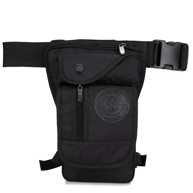 Męska wodoodporna nylonowa torba na nogę Fanny Waist Pack Thigh Belt Hip Bum Motocyklowa wielofunkcyjna torba na nogę