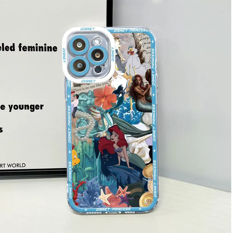 Disney Princess Ariel Frozen Case for Honor X9a 5G 90 Lite X8a X8 4G X8 Clear Silicone Cover