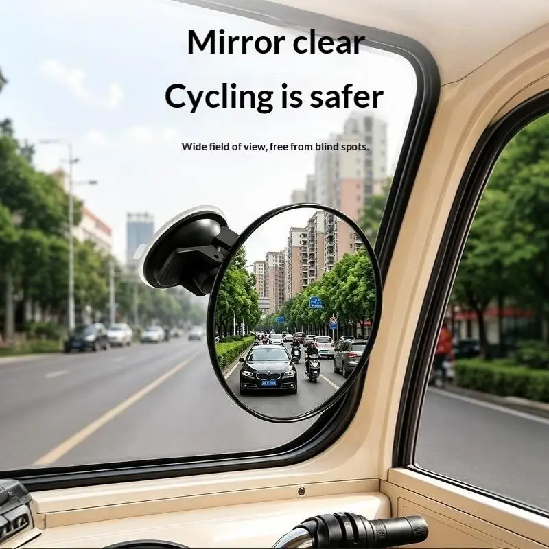 Interior Rear View Mirror 360° Rotates Night Anti-Glare HD 1PC for Safe Driving SUV Truck Van Use
