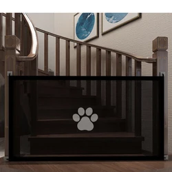 Pet Barrier Fence Portable Breathable Mesh Stairs Kitchen Entrance Indoor Gate Dogs Separation Guard Isolated Baby Hooks Playpen