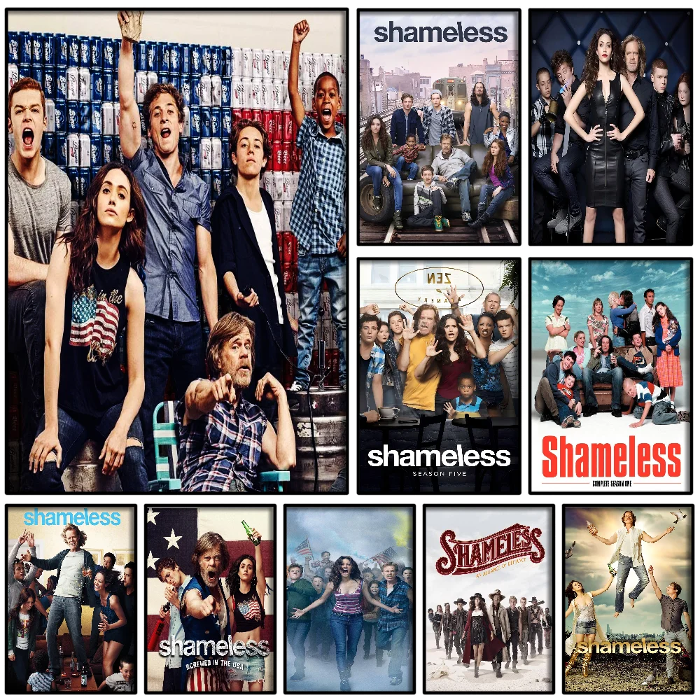 

1pc Tv Series Shameless Movie Classic Poster Paper Print Home Living Room Bedroom Entrance Bar Cafe Art Painting Decoration